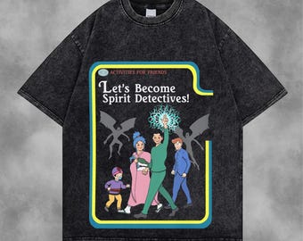 Vintage Washed Shirt | Retro Silhouette Graphic