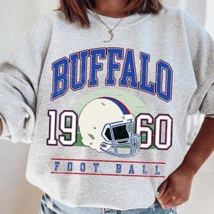 Buffalo Football Vintage Sweatshirt T-Shirt,Buffalo Bill Crewneck Sweatshirt,Buffalo New York,Buffalo Bill Fan Gift,Sunday Football