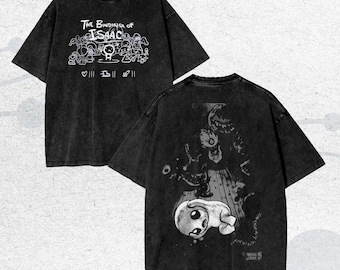 Vintage The Binding Of Isaac Indie Horror Game Shirt