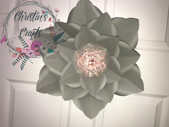 Fantasy Blume Blutenblatt Vorlage Fur Riesige 3d Papier Blume Etsy