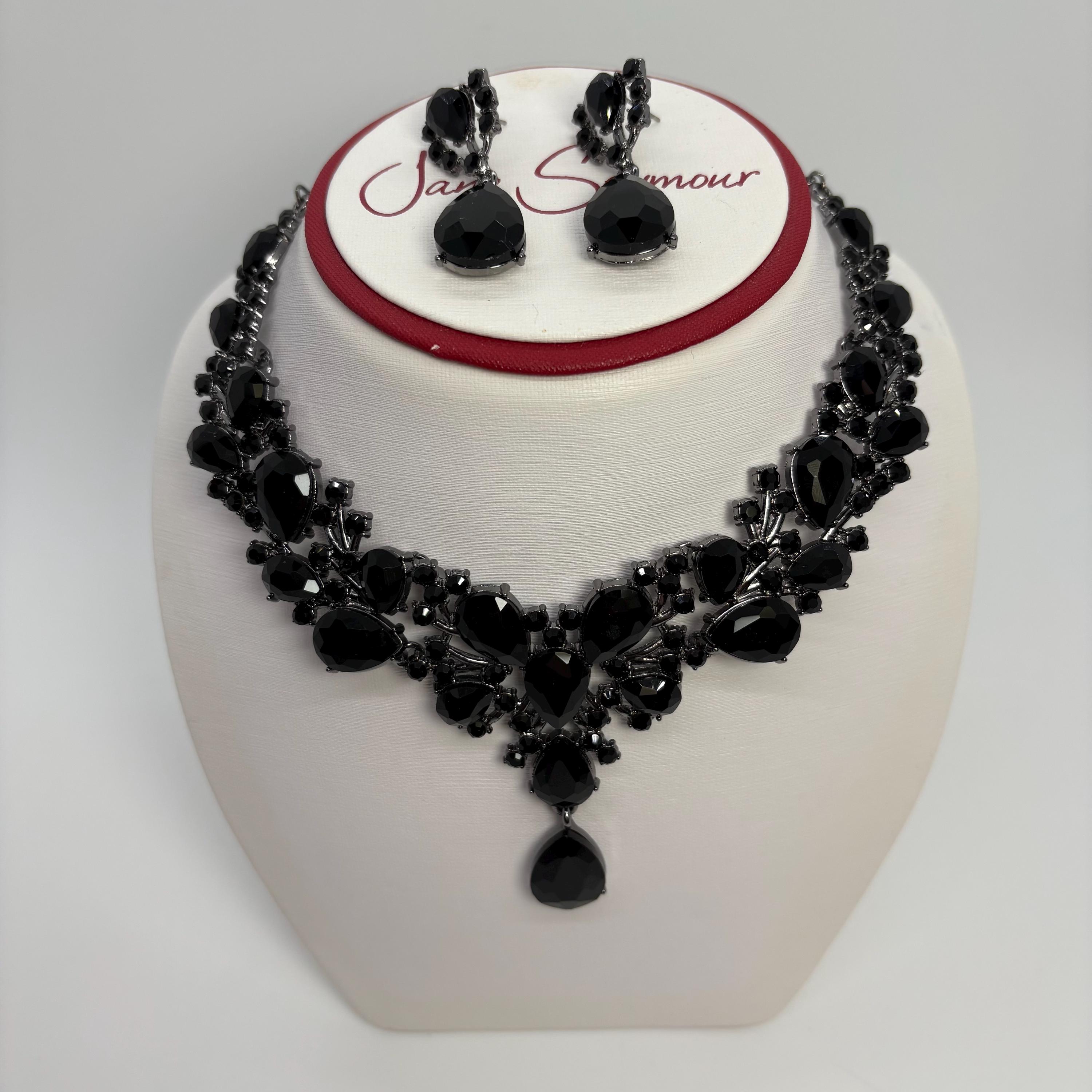 Black and Silver Prom Jewelry - Etsy Black and Silver Prom Jewelry - Etsy