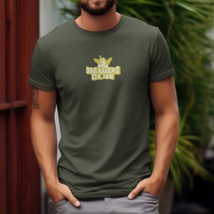 Dreamer&#39;s Club Unisex T-Shirt | Casual Wear, Vintage Angel T-Shirt, Cute Angel Shirt, Angel Graphic Tee, Trendy Shirt