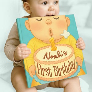 Personalized 1-Year-Old first 1st birthday gift for baby boy girl kid Gifts storybook milestone Keepsake Custom Children's Book Present Name
