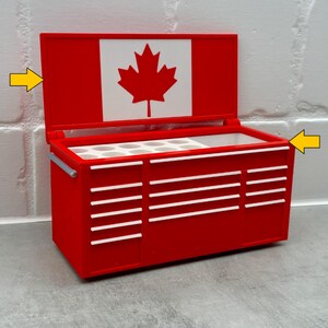 Canada Toolbox-houder voor visitekaartjes en pennen