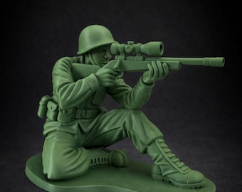 Marksman XL Soldier Figurine – Tall Army Man Statue