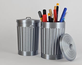 Mini Trash Can Pen Holder | Funny Desk Organizer