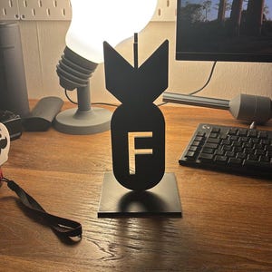 3D Printed F-Bomb Desk Decor – Gag Gift, Office Humor image 2