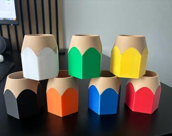 Pencil Holder – 3D Printed PLA Desk Organizer