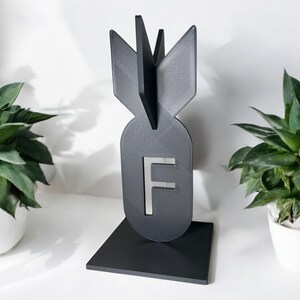 3D Printed F-Bomb Desk Decor – Gag Gift, Office Humor image 1