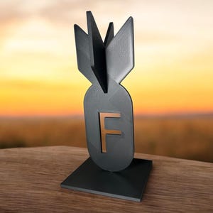 3D Printed F-Bomb Desk Decor – Gag Gift, Office Humor image 3