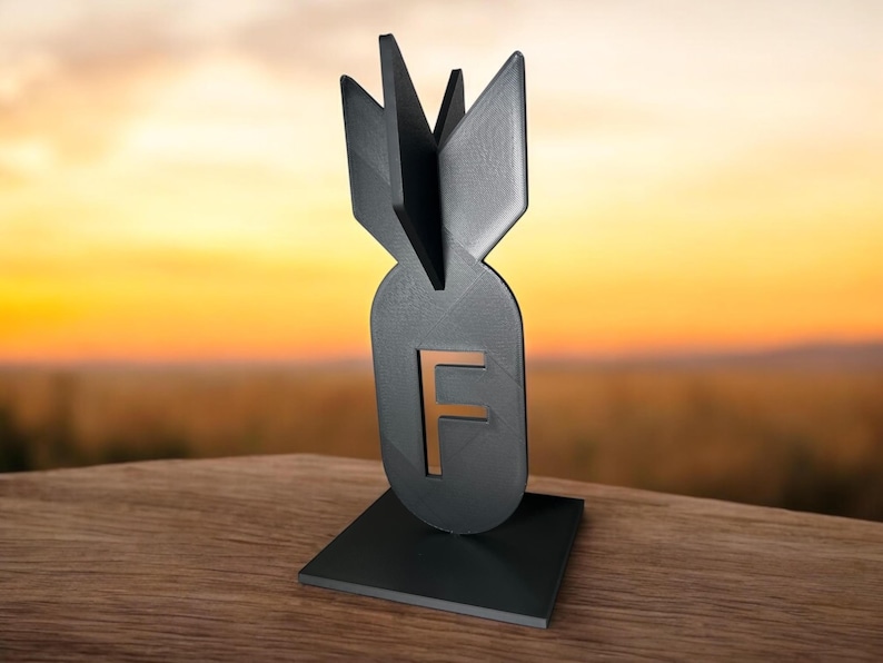 3D Printed F-Bomb Desk Decor – Gag Gift, Office Humor image 3