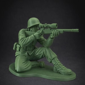 XL Army Man Figurine – 3D Printed Military Decor, 8" Tall image 10