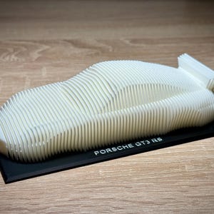Porsche GT3 RS Layered Wall Art | Sports Car Sculpture | Track Car Decor