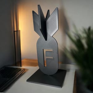 3D Printed F-Bomb Desk Decor – Gag Gift, Office Humor image 4