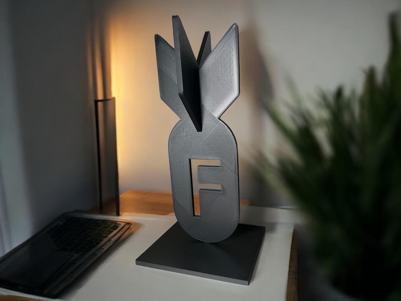 3D Printed F-Bomb Desk Decor – Gag Gift, Office Humor image 4