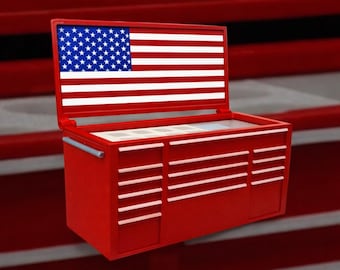 America Toolbox Business Card and Pen Holder