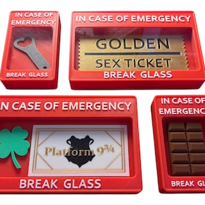 In Case of Emergency – Break Glass Box | Funny Gag Gift image 1