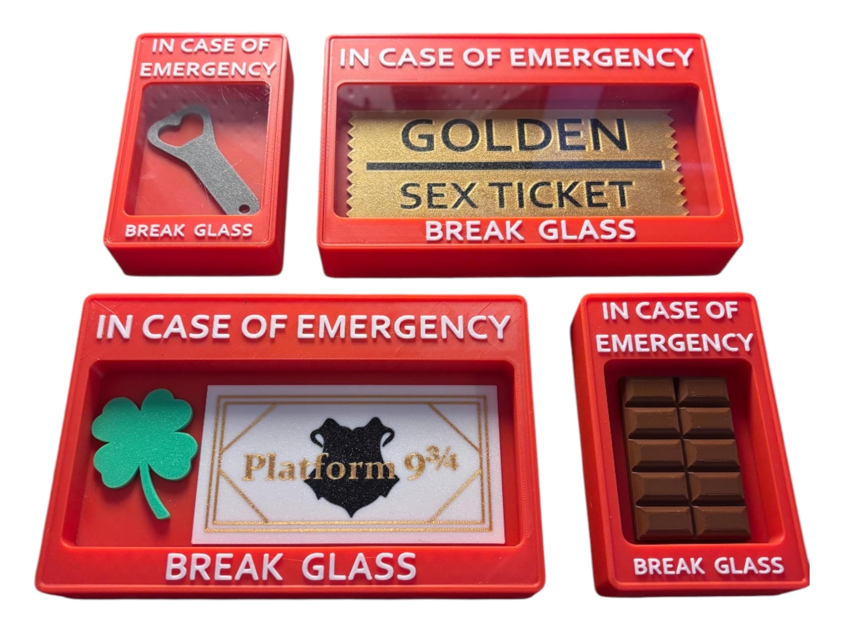 Divertida caja de emergencia de regalo, cumpleaños en caso de regalo de emergencia de cristal, romper en caso de caja de emergencia, decoración de escritorio, regalos personalizados para amigos Divertida caja de emergencia de regalo, cumpleaños en caso de regalo de emergencia de cristal, romper en caso de caja de emergencia, decoración de escritorio, regalos personalizados para amigos