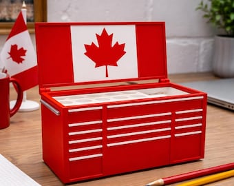 Canada Toolbox Business Card and Pen Holder