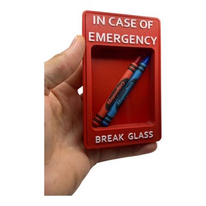 Crayons Military Emergency Planning Kit Red & Blue Crayons in Tactical Display Box image 6