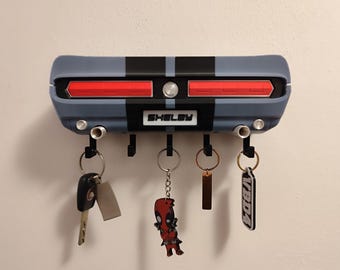 Porta-chaves estilo Muscle Car – Design Vintage de Lanterna Traseira, Decoração para Garagem