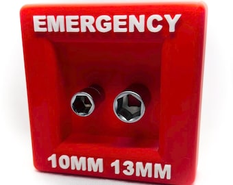 Emergency 10mm and 13mm socket holder