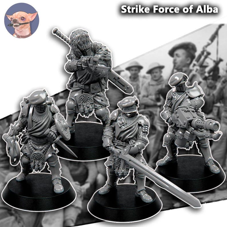 Funduk25 - 4x Alba Strike Force- Grimdark Crusade Alba Scottish Kingdom ...