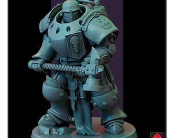Red Pilgrim - Machine Armor Infantry - Compatible w/ Grimdark Crusade - Compatible for Grimdark, one page rules