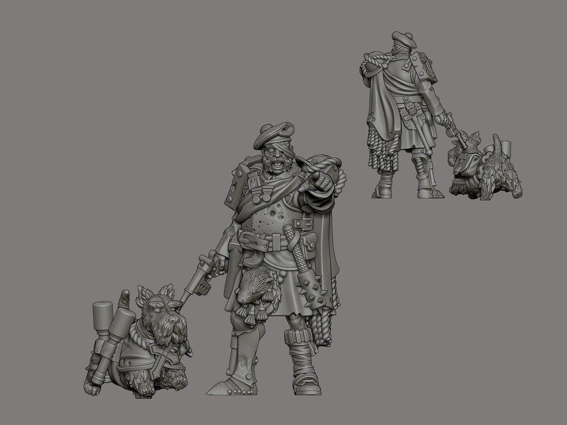Funduk25 - Highlander Officer W/ Scottie Dog - Grimdark Alba Scottish ...