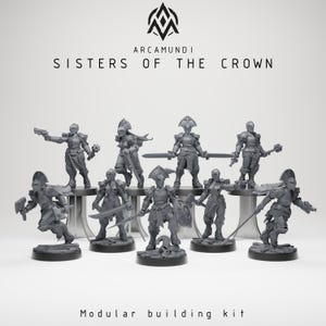 Arcamundi - Sisters Of The Crown - Trench Crusade - Trench Pilgrims Proxy - 12x Sister complete set