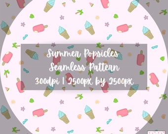 Summer Popsicles | Seamless Pattern