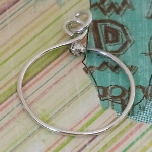 SALE - Sterling Silver Charm Holder Pendant - Handcrafted & Unique, Kind Gifts Jewelry