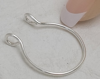 SALE - Stering Silver Handmade Festoon Medium Charm Holder Pendant, Kind Gifts Jewelry