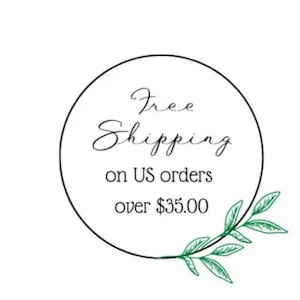 Free Shipping on US orders over $35.00