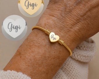 Personalized Grandma Bracelet, Custom for Nana, Gigi, Mimi, Grammy, Nona, Abuela, Oma – Grandmother Gift, Mother’s Day gift
