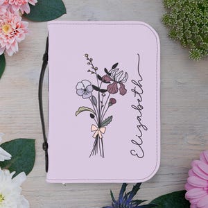 Personalized Bible Cover custom with name, Cover Case for Bible  Mothers day gift Christian mother gift Christian gift Religious gift