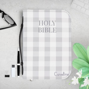 Custom Bible Cover personalized with name unisex Case for Bible Christian gift for teens, kids Religious gift Bible case for girl, friends