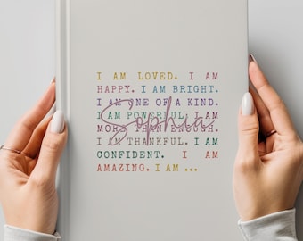 Personalized Teen Girl Journal with Name – Positive Affirmations Diary for Tween & Teenage Girls