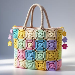 Amigurumi Virkade Väskor Mönsterpaket PDF – 25+ Nybörjarvänliga Projekt | Totes, Kuvertväskor, Påsar + Bonusmönster