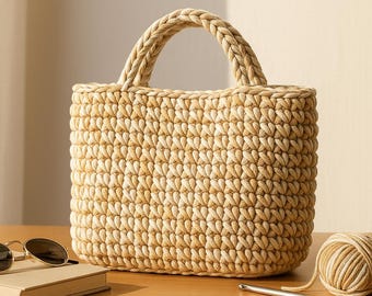 Crochet Purse & Handbag Pattern PDF | Beginner Tote Crochet Tutorial Instant Download