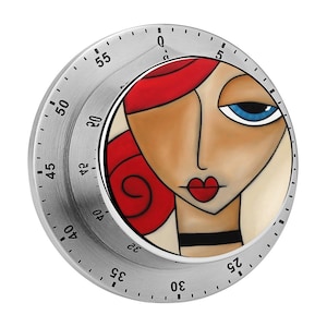 Personalisierter Magnet-Küchentimer: Edelstahl Mechanischer Aufzug