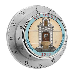 Magnetischer Küchenwecker: Edelstahl Mechanischer Aufzug, lauter Alarm