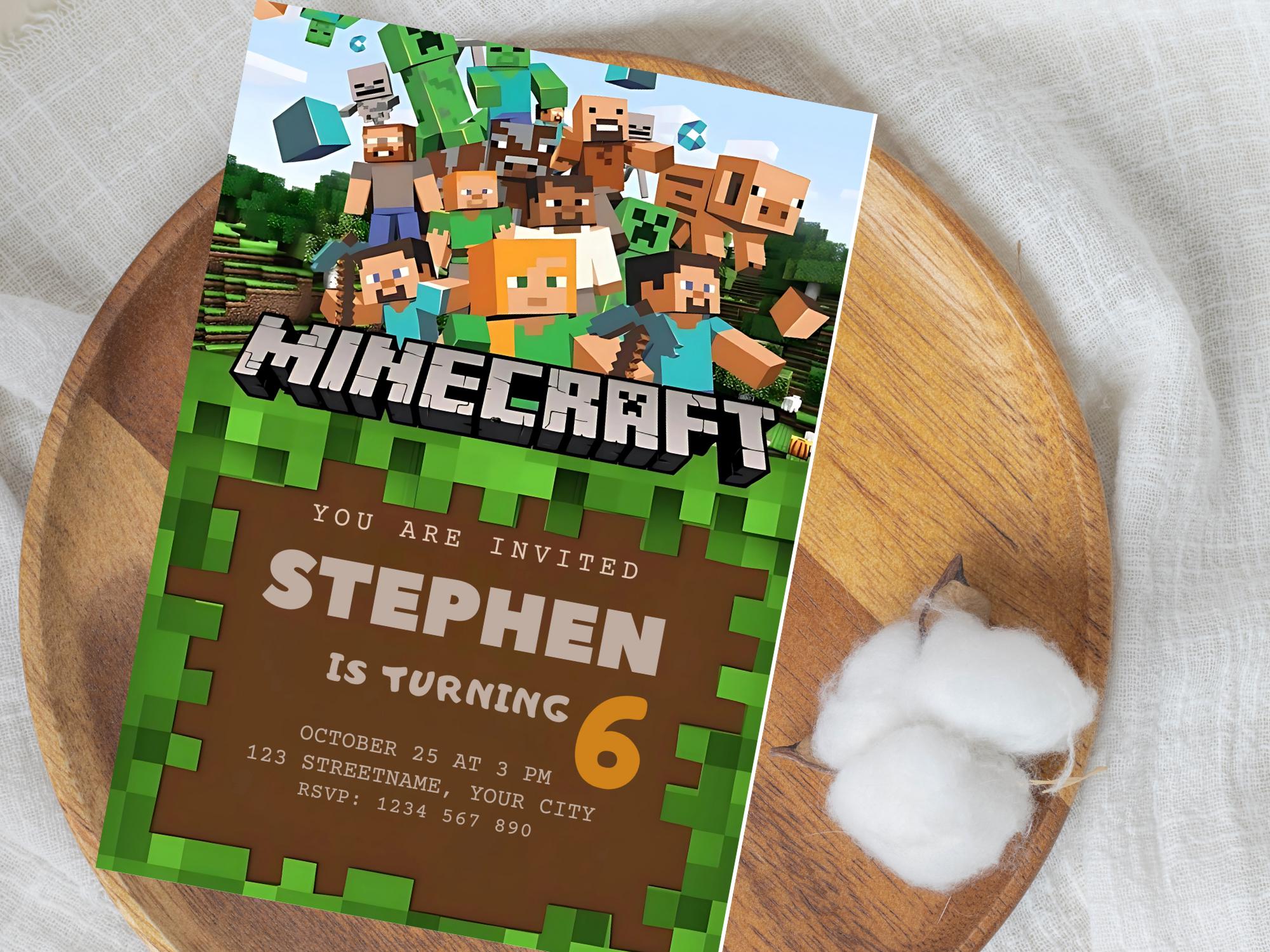Quick-Edit Digital Minecraft Invite