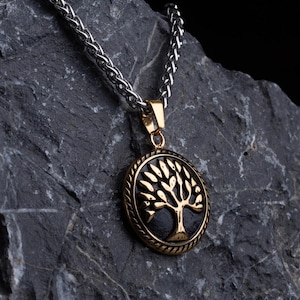 Tree of Life Necklace, Celtic Viking Pendant, Celtic Necklace, Viking Jewelry, Norse Mythology, Celtic Pendant, Viking Accessories