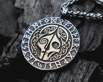 Hel Necklace, Norse Goddess of Death Pendant, Esoteric Viking Jewelry for Women, Pagan Norse Amulet, Dark Mythology Gift, Viking accessories
