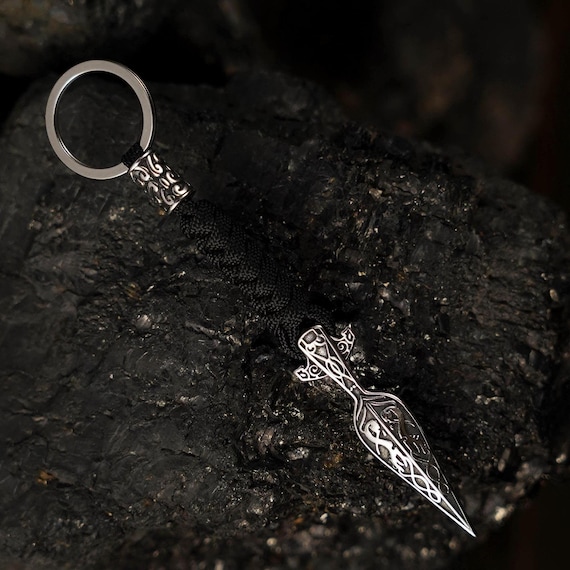 Gungnir Viking Spear Keychain, Norse Warrior Amulet, Pagan Key Ring, Viking Accessories, Norse Mythology, Gungnir symbol