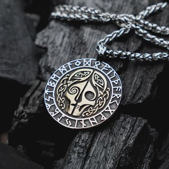 Hel Necklace, Norse Goddess of Death Pendant, Esoteric Viking Jewelry for Women, Pagan Norse Amulet, Dark Mythology Gift, Viking accessories