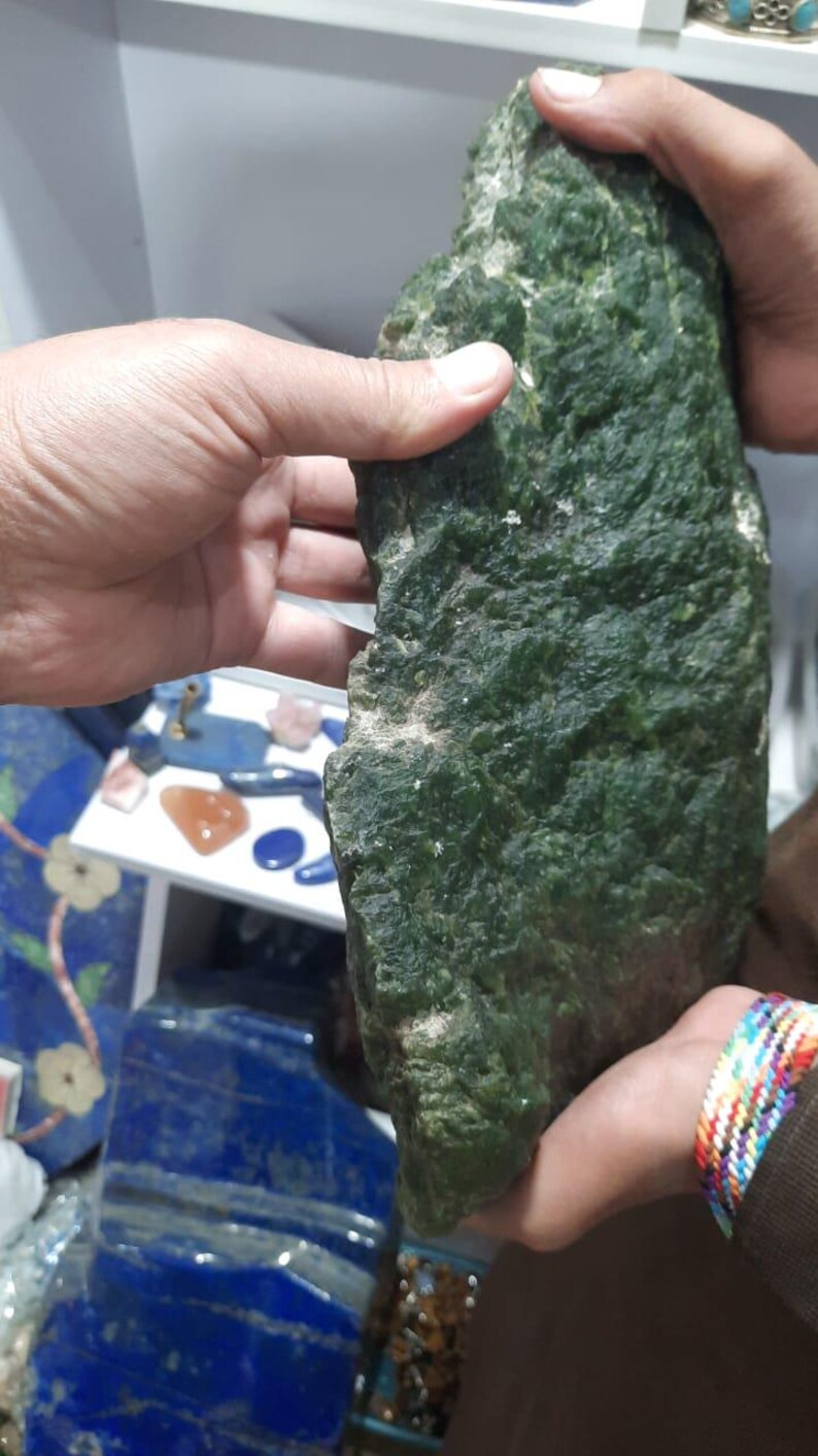 Six Rivers Jade Raw Nephrite Jade 6kg Natural Mineral Crystal Stone Healing Collectible ...
