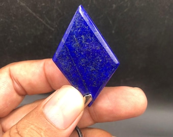 Lapis Lazuli Anhänger Halskette: Natürlicher Edelstein, Edelstahl Anhänger