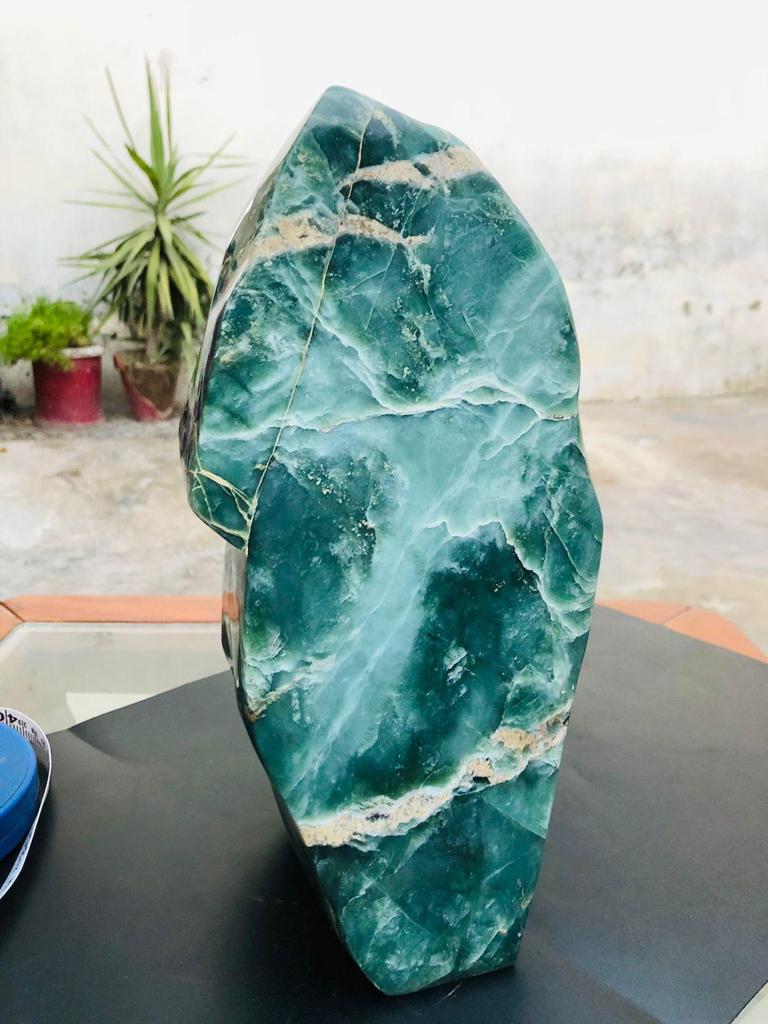 Extra Large 4.9kg Serpentine Rock | Natural Green Gemstone | Meditation ...